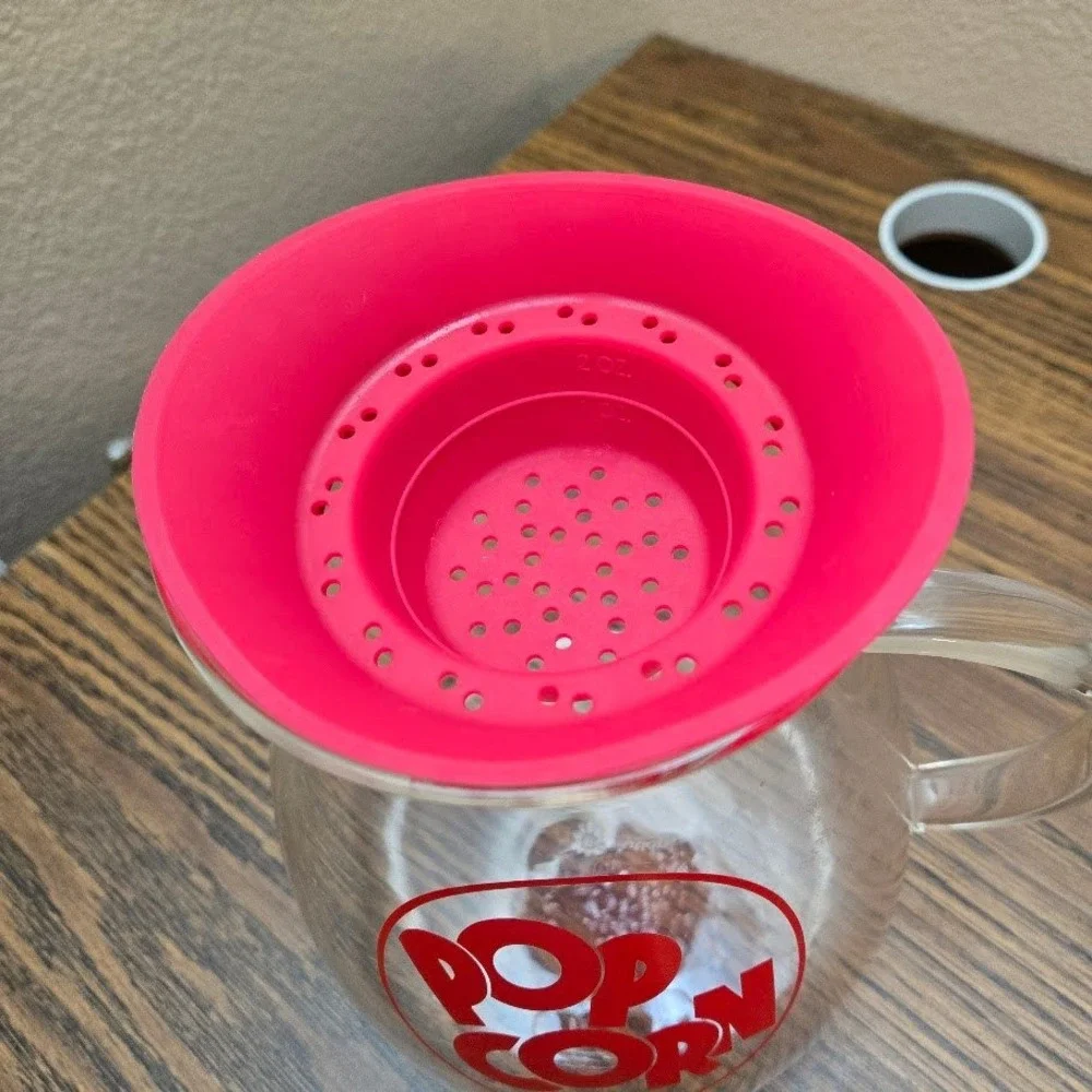 VTG Ecolution Microwave Popcorn‎ Maker Glass Pitcher with Silicone Lid